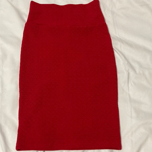 LuLaRoe Dresses & Skirts - Red Midi Skirt